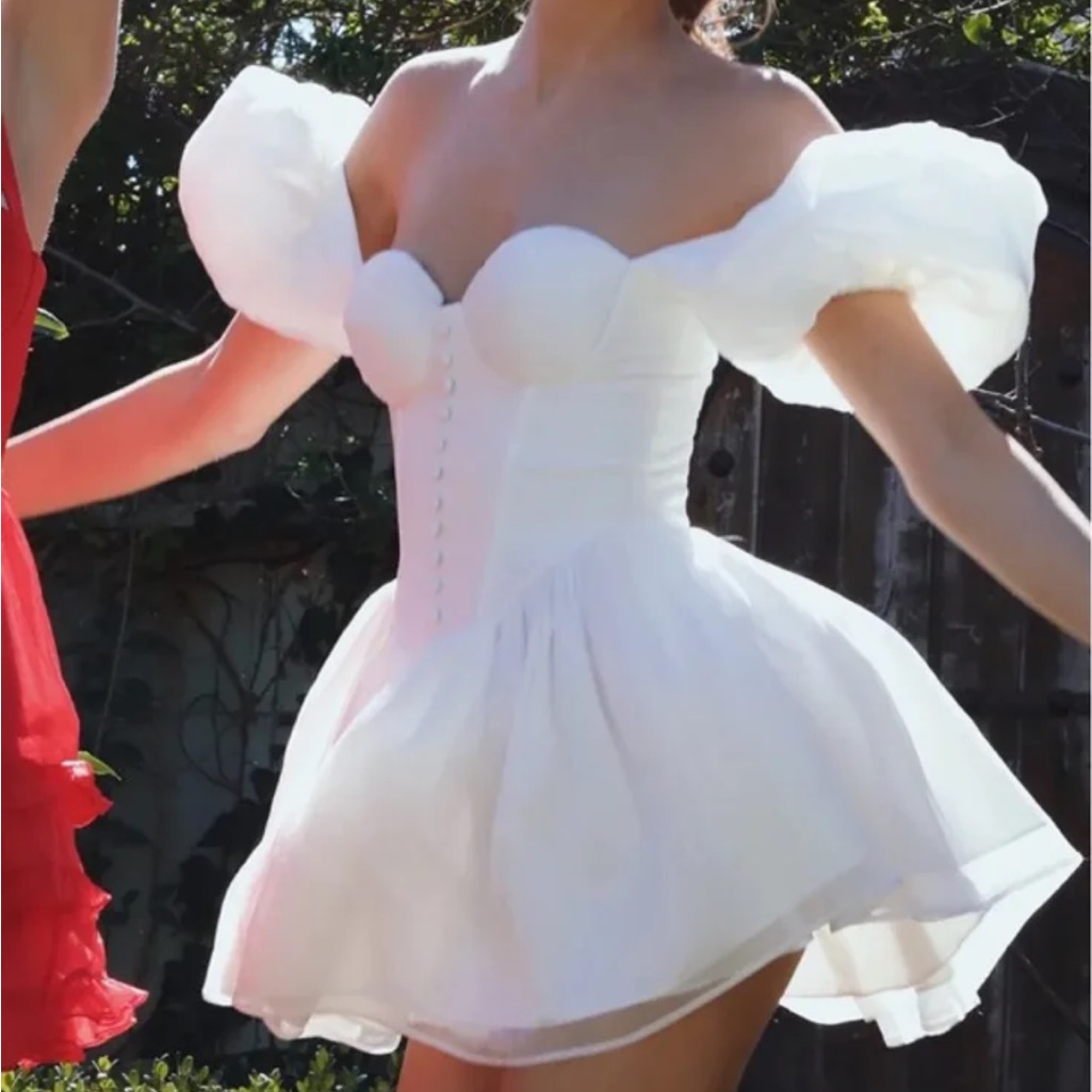 Adeirlina Bridal White Mini Dress